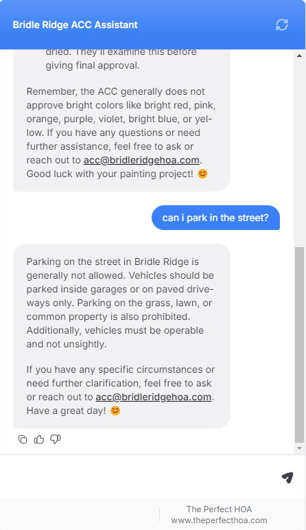 AI Chatbot Feature Screenshot